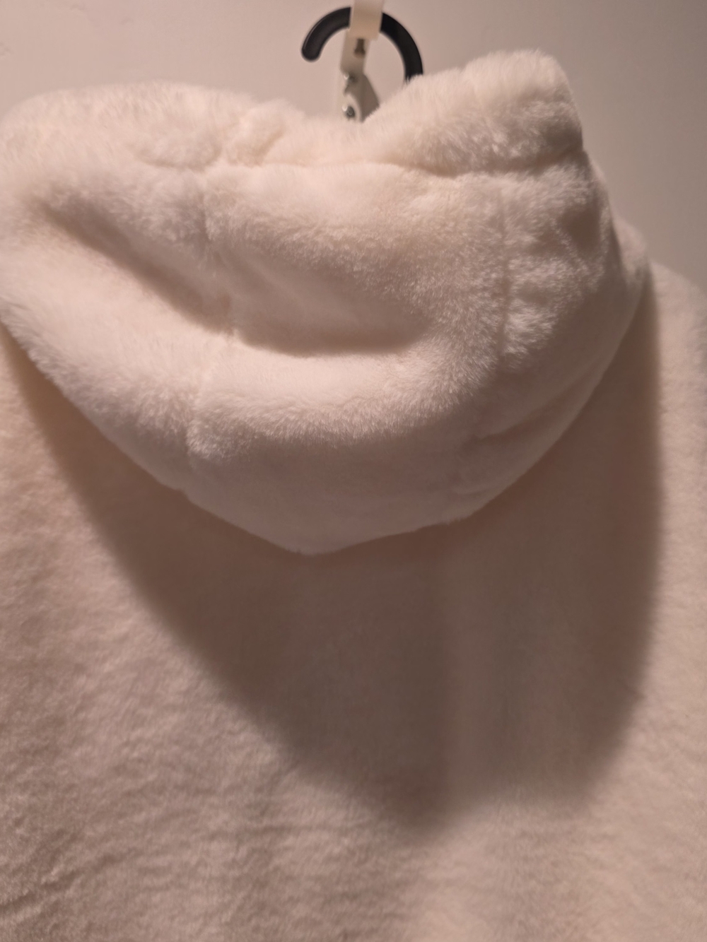 Plush Hooded Zip Jacket - Cream - Picture 13 of 15